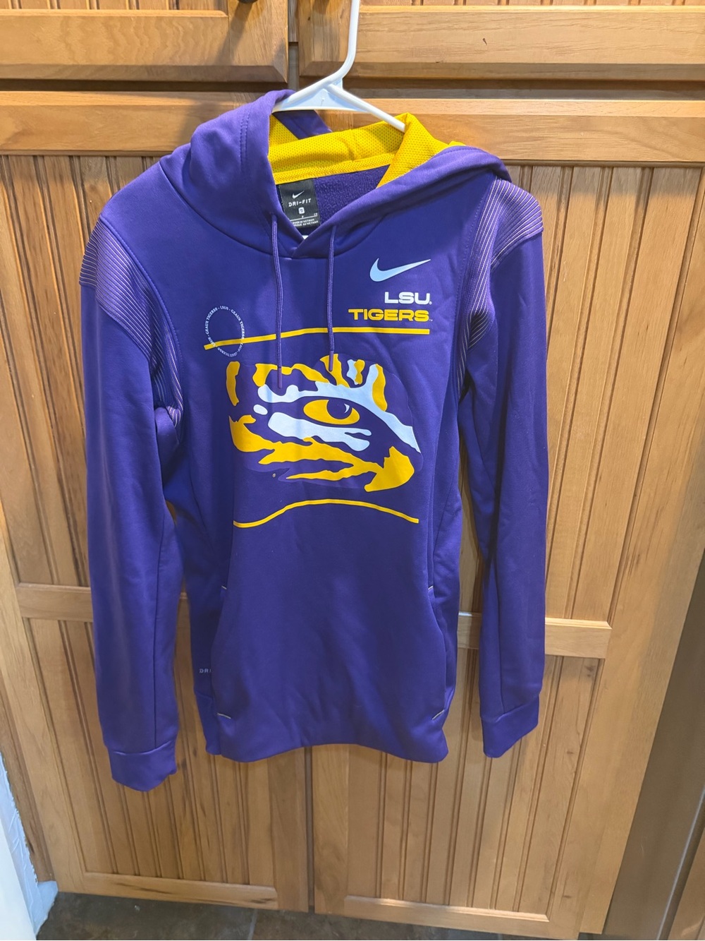 Nike Purple and Gold Dri-FIT Hooded Sweatshirt